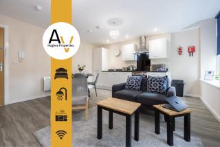 Deluxe One-Bedroom Apartment in Salford - Great for Couples & Business or leisure Travellers By AV Hughes Properties - 0