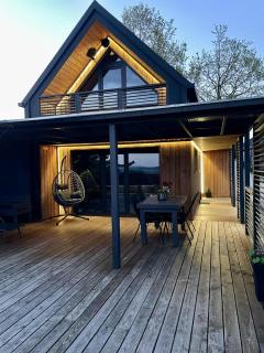 Stodoła Na Kresach - widokowy domek drewniany, całoroczny JACUZZI & SAUNA - 9