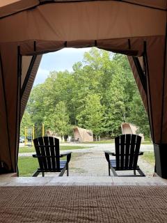 Safari Tent Glamping in Kentucky with AC and Access to Biking Trails - Grayson - 9