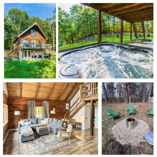 Large Cabin w Hot Tub, Pond, Deck, Fire Pit, WiFi - Morton Grove - 0