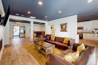 Hillside Hideaway ~ Dog-friendly home with wraparound deck, grill, game room, & bar - walk to dining - 5