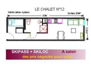 Studio 4 pers, piscine, animaux admis, Gourette - FR-1-859-17 - 4