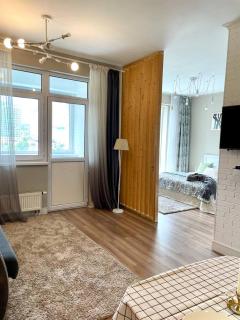 Braun с шикарными видом на горы, Центр города,через дорогу от ТРЦ Mega по Розыбакиева - 1