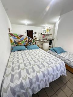 Stúdio, mini-mercado, academia, vista praia, piscina, Wi-Fi - 9