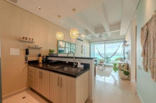 SeaView Apartment in Castillogrande – Rooftop Pool - 2BR + 2Bath - 4