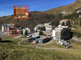 Confort studio 6 pers, vue pistes, animaux admis - FR-1-859-4 - 1