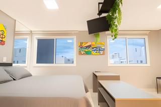 Flat charmoso, completo e com vista linda – - 0