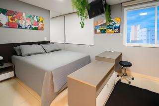 Flat charmoso, completo e com vista linda – - 8