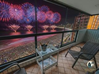 Apartamento para 8 - Frente mar vista panorâmica - 0