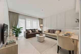 Palm Jumeirah Sea-View Stay - Infinity Pool - Beach - Gym - Padel - 9