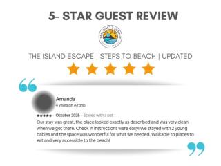Island Escape Steps to Beach AC Updated - 6