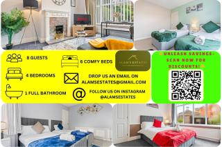 Spacious 4-Bed House, Free Parking, Fast Wi-Fi, Netflix, Contractors Welcome - 4