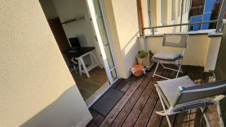 Ruhiger Flussblick vom Balkon all-in 5G - 3