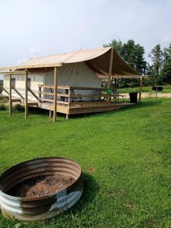 Impressive Tented Cabin with Peaceful Vistas and Fire Pit in Logan, Ohio - 8
