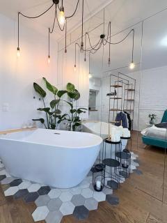 Warszawa Centrum Designerski Apartament z Wanną - Warschau - 6