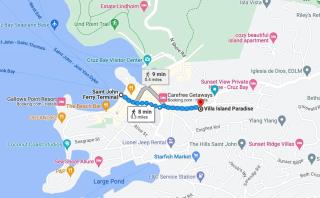 Oceanview Escape Walk to Cruz Bay & Beaches - 2