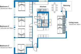 Aura Apartment with River View, Sauna & 3 Bedrooms - 7