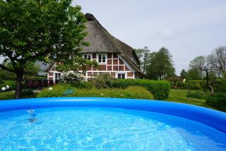 Kamin Ofen Wohnung -Altes Landhaus Oste- 2 Schlafzimmer, Terrasse, Grill, Küche, Bad, WLAN, nah am Nordsee Strand - 1