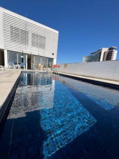 Flats na praia com AC, piscina, sauna e academia! - 0