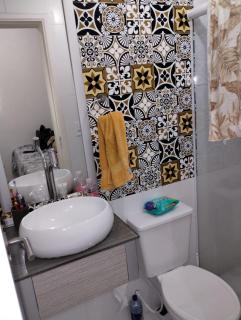 Apartamento na Praia Grande na Aviação - Varanda Gourmet com churrasqueira, WiFi - Ar Condicionado - Estacionamento e vista para o Mar - Acomoda ate 6 pessoas - 8