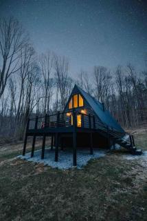Secluded A-Frame Hocking Hills Hot Tub Fire Pit - 8