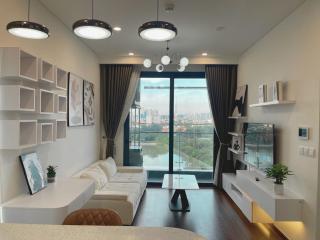 Hommit Stay - Căn hộ 1 phòng ngủ View hồ, 2 giường, 1 vệ sinh, Tòa Masteri B0706 - Vinhomes Smartcity - 0