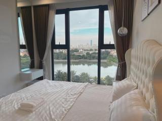 Hommit Stay - Căn hộ 1 phòng ngủ View hồ, 2 giường, 1 vệ sinh, Tòa Masteri B0706 - Vinhomes Smartcity - 2