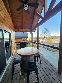 Group Friendly Cabin with Spa on the Deck near Tappan Lake in Ohio - 1