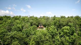 Rustic-Modern Chalet w/ Fire Pit, Deck & Views in Slanesville, WV - 2