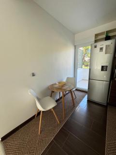 Workspace with Monitor City Center Parking, AC - 1