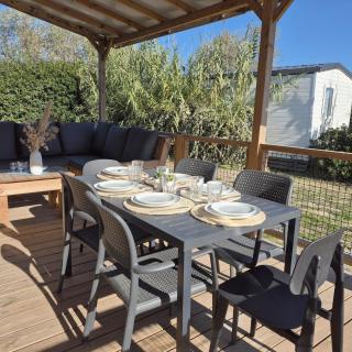 L'Eden Mobil Home 6 Personnes - Plage à 200m - Parc Aquatique - Camping 5 étoiles Les Dunes - 7
