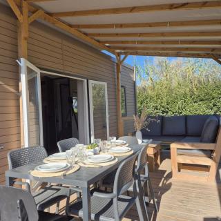 L'Eden Mobil Home 6 Personnes - Plage à 200m - Parc Aquatique - Camping 5 étoiles Les Dunes - 5
