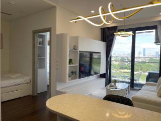 Hommit - Căn hộ 1 phòng ngủ, 2 giường, 1 WC view hồ, máy chiếu, tivi lớn, đồ bếp đầy đủ, máy giặt sấy, Tòa Masteri A - Vinhomes Smartcity Tây Mỗ - 8