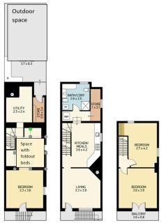 Terrace House near the beach - 3