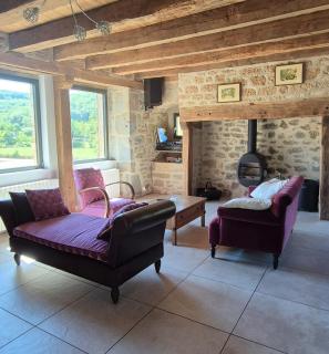 La rivière quercynoise en pierre-piscine privée à Autoire - Autoire - 9