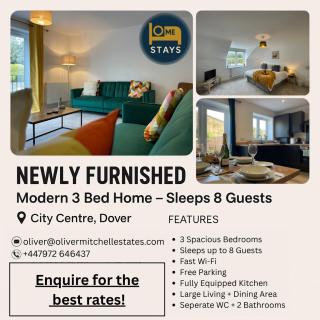 Cosy 3-Bed Dover, Sleeps 8, EV and Free Parking - 9