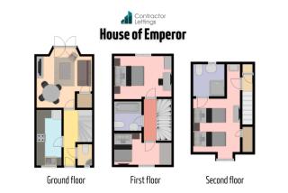 3 Bedroom Contractor House By Your Lettings Short Lets & Serviced Accommodation Peterborough With Free WiFi and Parking - 8