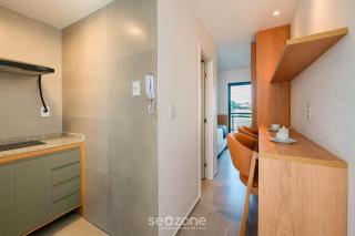 Aptos completos em prédio com piscina a 280m da Praia - CLFs - 2