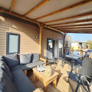 Le Cocon Mobil Home à 150 m de la plage Camping 5 Etoiles Les Dunes Parc Aquatique - 7