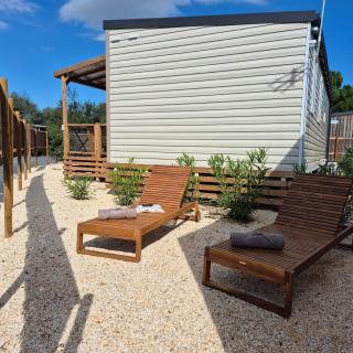La Dolce Vita Méditerranéenne Mobil Home à 200m de la plage Parc Aquatique Camping 5 Etoiles Les Dunes - 4