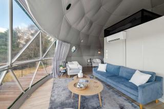 Barrel Hot Tub at 'The Eagle Dome' in Franklin - Franklin - 8