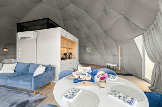 Barrel Hot Tub at 'The Eagle Dome' in Franklin - 6