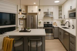 High-Rise 2BR Apartment with City Views and Cozy Interiors - 3