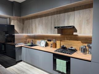 A new studio apartment with a separate bedroom - 9