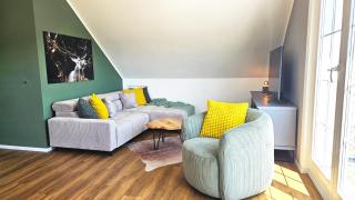 Natur-Design "Platzhirsch Sauerland" - Sauna, Kamin, Balkon, Garten, Hütte, Grill, SUP, Kanu, Wallbox - 6