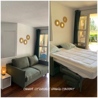 Pierre&vacances Cap Estérel centre vue Mer - jardin clos et Terrasse- piscines- Parking - climatisation - Vue Mer - 3