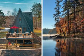 LUXE Lake Adger-Lakefront Home, Private Dock, Hot Tub, Fire Pit, Canoe, Epic Mtn & Lake Views, Universal EV Station - 0