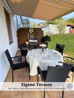 Apartment Karin - Modern ausgestattet und ideal für Gruppen bis 6 Personen und Hund, egal ob Familie, Kollegen oder Freunde, 85qm mit Terasse und eigenem Stellplatz - 8