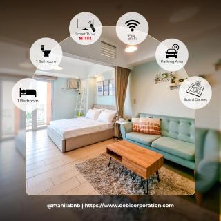 Stunning View 1BR Venice Luxury Residences BGC Ultra Fast WiFi and Washer - 0