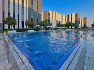 1 Bedroom in Aljada City Center l Balcony & Pool - LemonHomes - 9